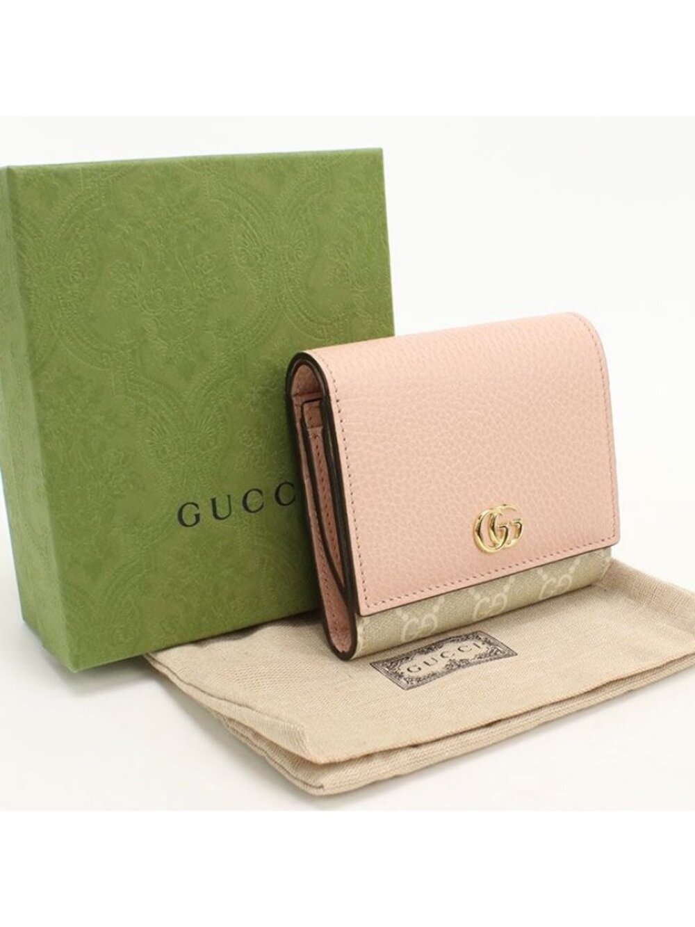 Gucci Compact Wallet Double Bifold GG Supreme - Picture 1 of 7